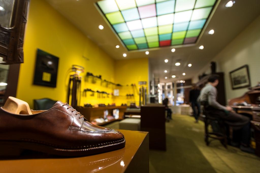 intérieur boutique Upper Shoes Jean de Tournes Lyon