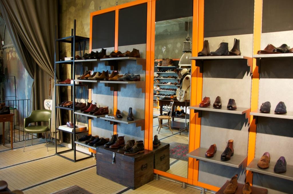 intérieur boutique Upper Shoes Pêcherie Lyon