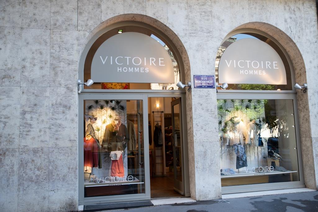 Vitrine boutique Victoire Homme Prêt-à-porter Lyon